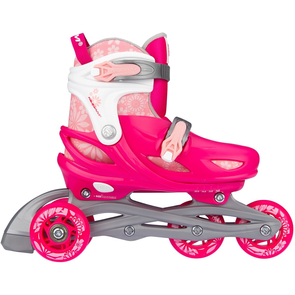 Nijdam Inline Skates Ρυθμιζόμενα 3-σε-1 "Floral Switch"