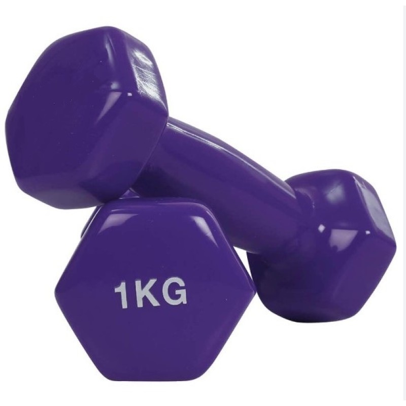 Vinyl Dumbbell 1kg Pro-Fit (Τιμή Τεμαχίου)