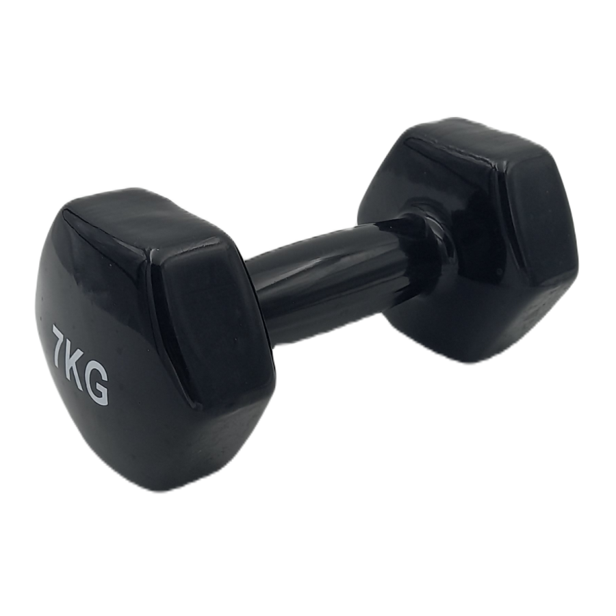 Ζευγάρι Αλτήρων Βινυλίου Μαύρο 7kg Pro-Fit