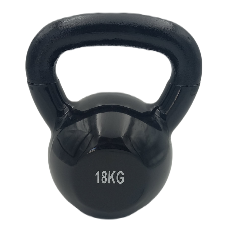 Kettlebell Βινυλίου Μαύρο 18kg Pro-Fit