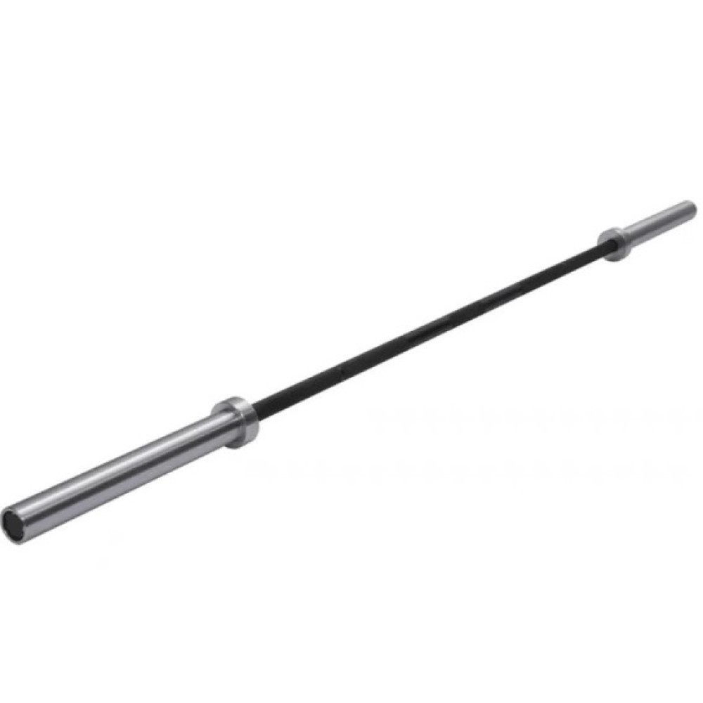 Aluminium barbell - black handle 1,80m