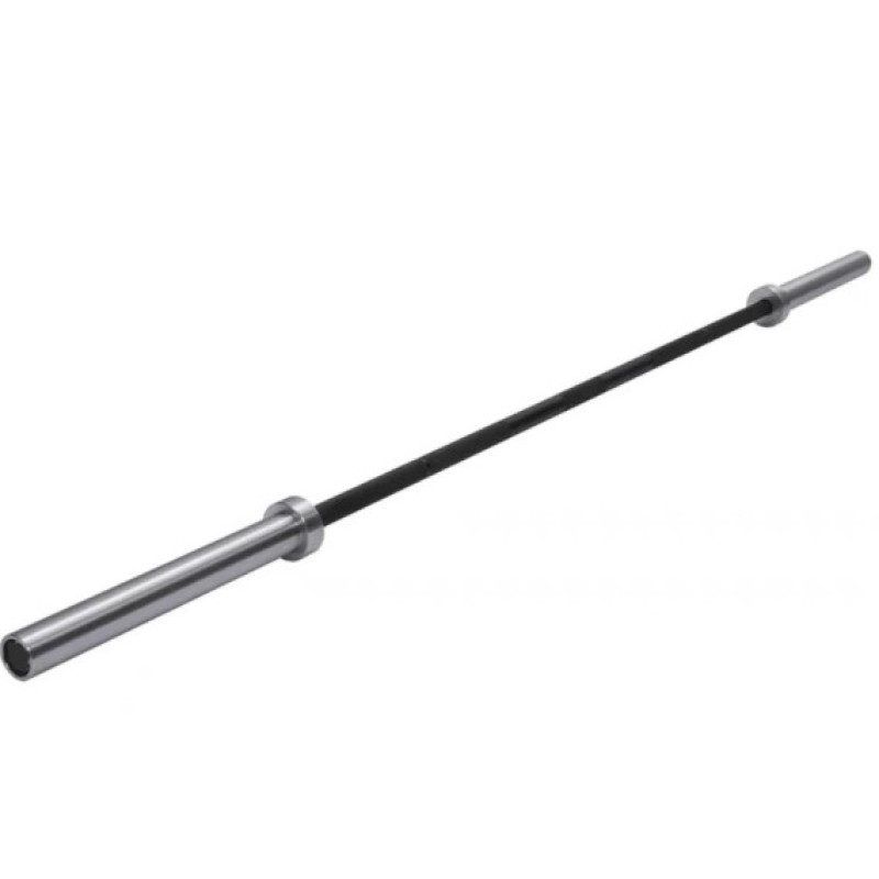 Aluminium barbell - black handle 1,80m