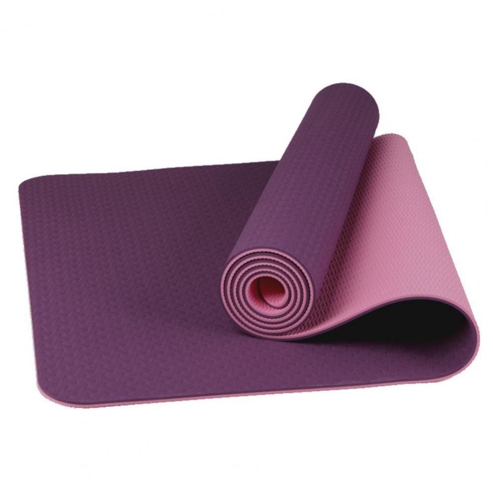 TPE Double Layer Yoga Mat purple/pink 0.8cm Pro-Fit