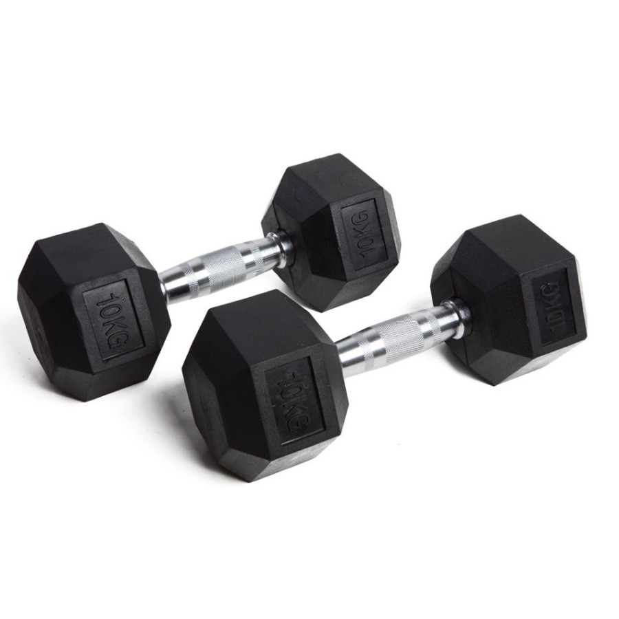 HEXAGONAL DUMBBELLS 2 x 10kg