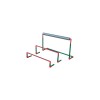 Jumping adjustable hurdle 45-80cm