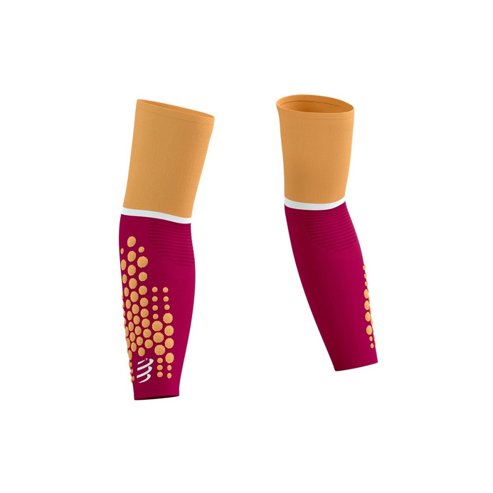 COMPRESSPORT ARMFORCE ULTRALIGHT (PERSIAN RED/BLAZING ORANGE) 25-28