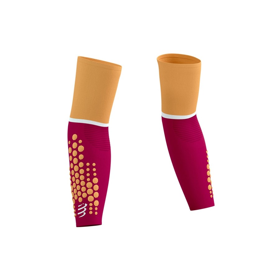 COMPRESSPORT ARMFORCE ULTRALIGHT (PERSIAN RED/BLAZING ORANGE) 28-31