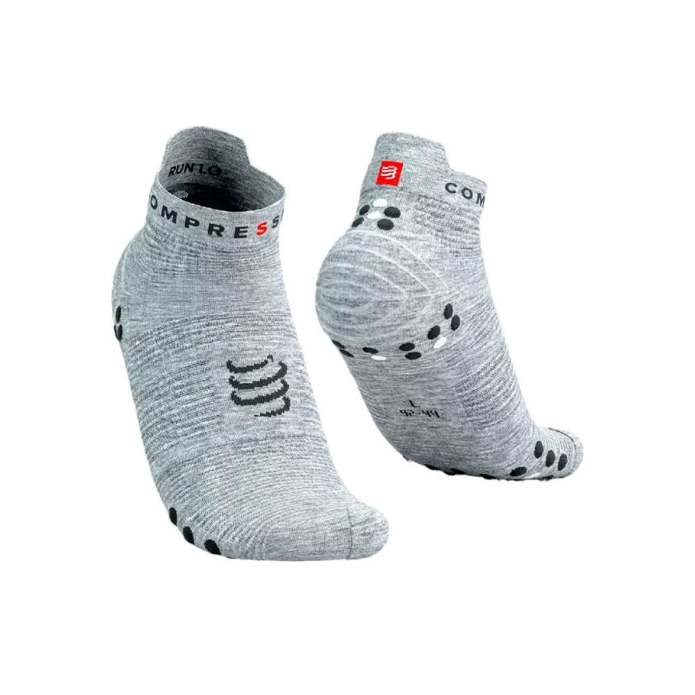 PRO RACING SOCKS V4.0 RUN LOW GREY MELANGE 45-48