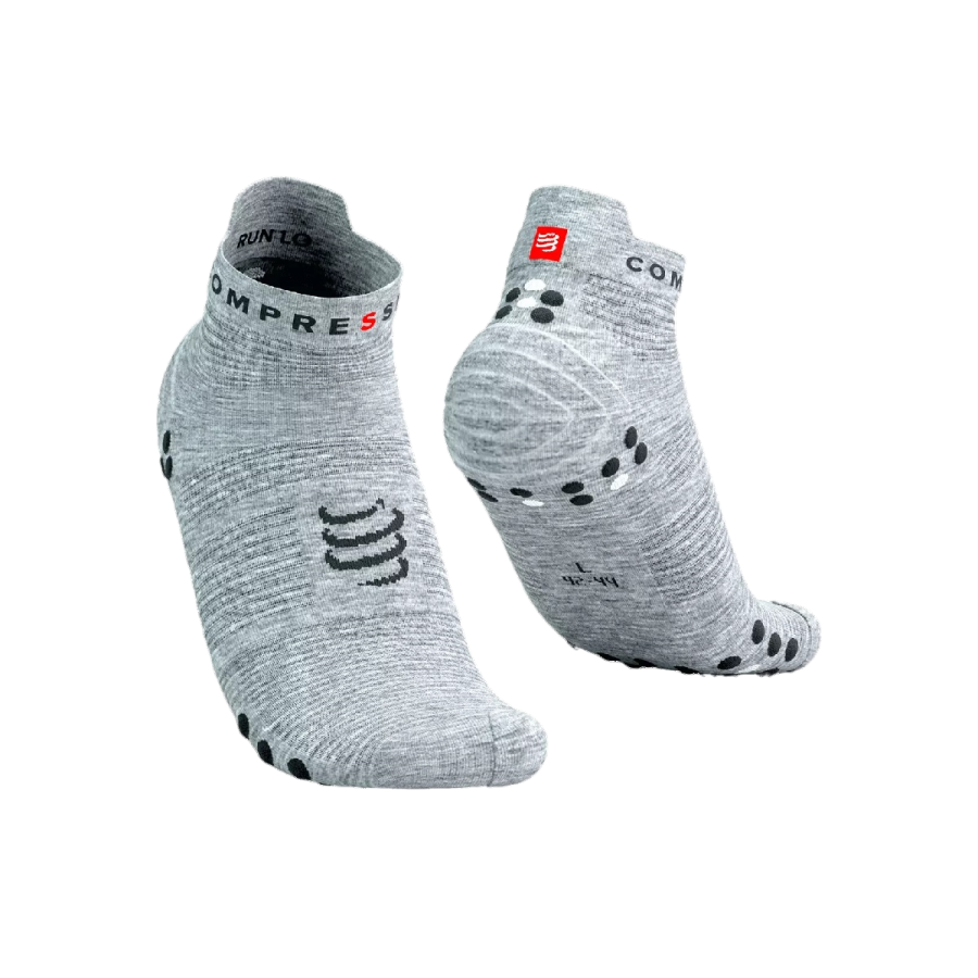 PRO RACING SOCKS V4.0 RUN LOW GREY MELANGE 45-48