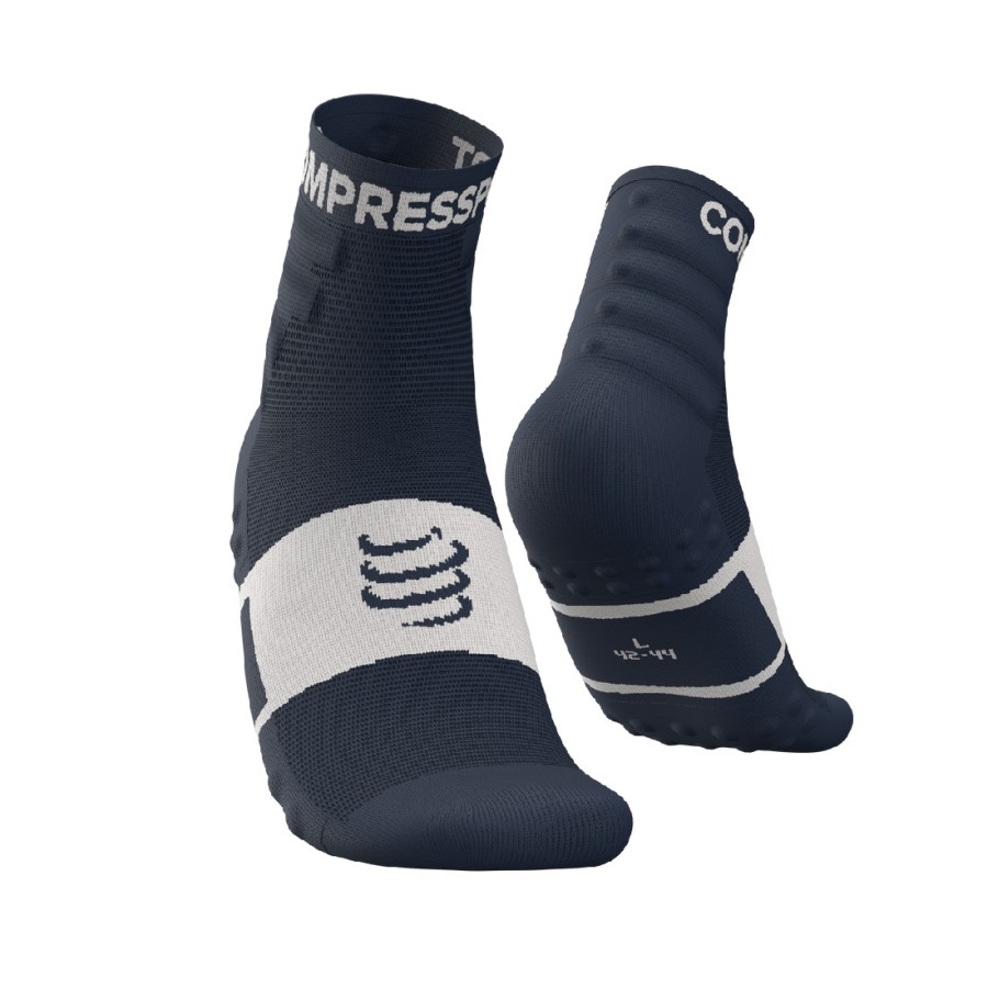COMPRESSPORT 2-PACK SOCKS (BLUE // WHITE) 42-44