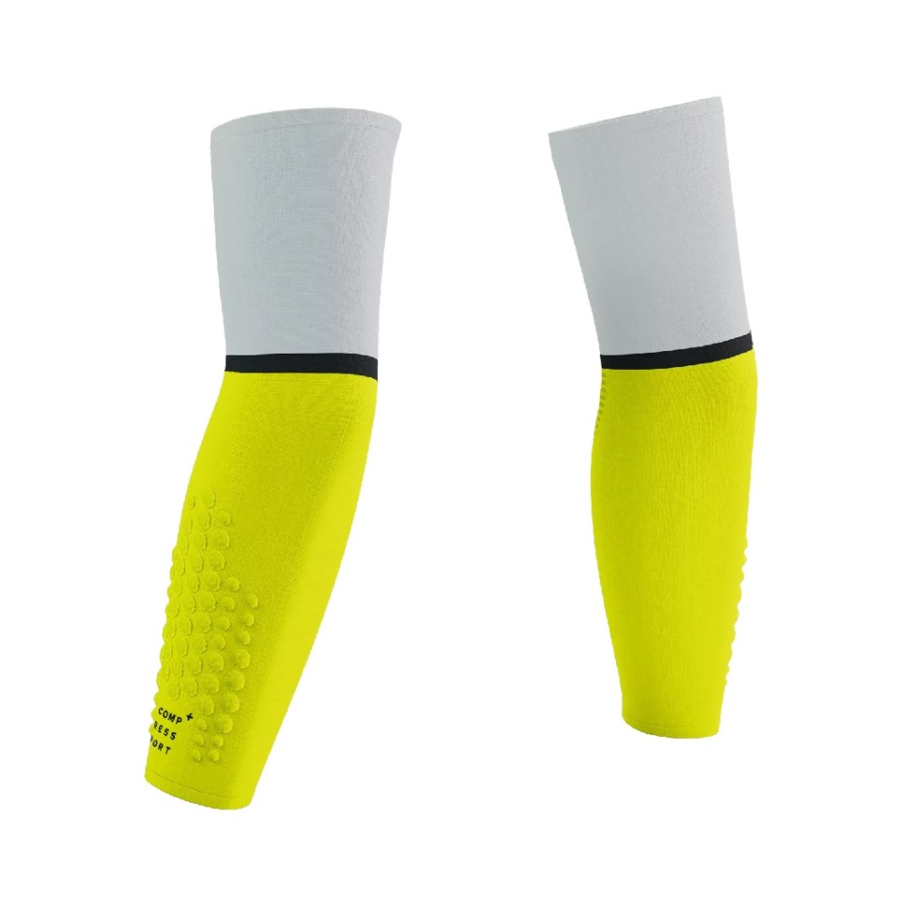 COMPRESSPORT ARMFORCE ULTRALIGHT (FLUO YELLOW / WHITE) 22-25