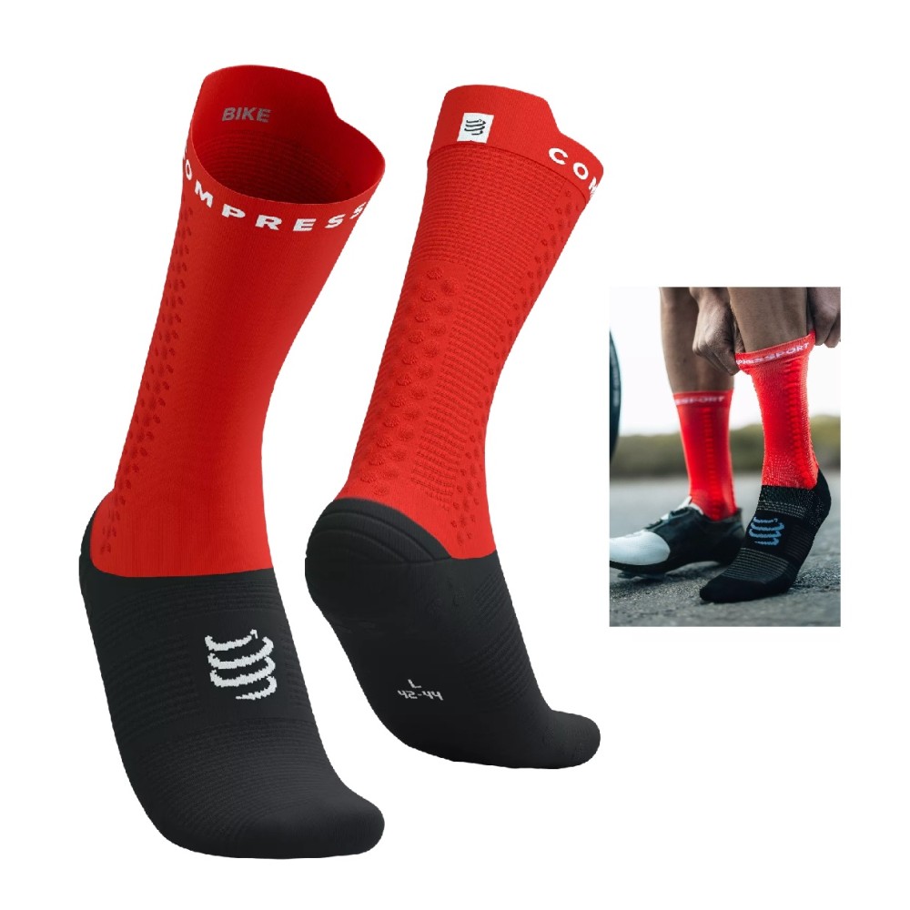 PRO RACING SOCKS V4.0 BIKE RED T3 / 42-44