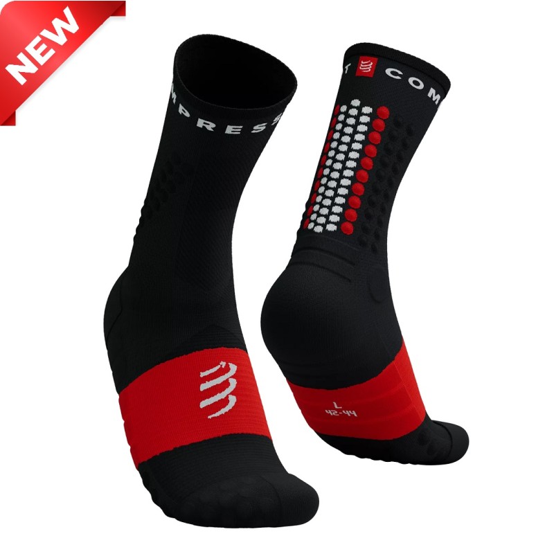 ULTRA TRAIL V.2 SOCKS - BLACK RED T4 / 45-48
