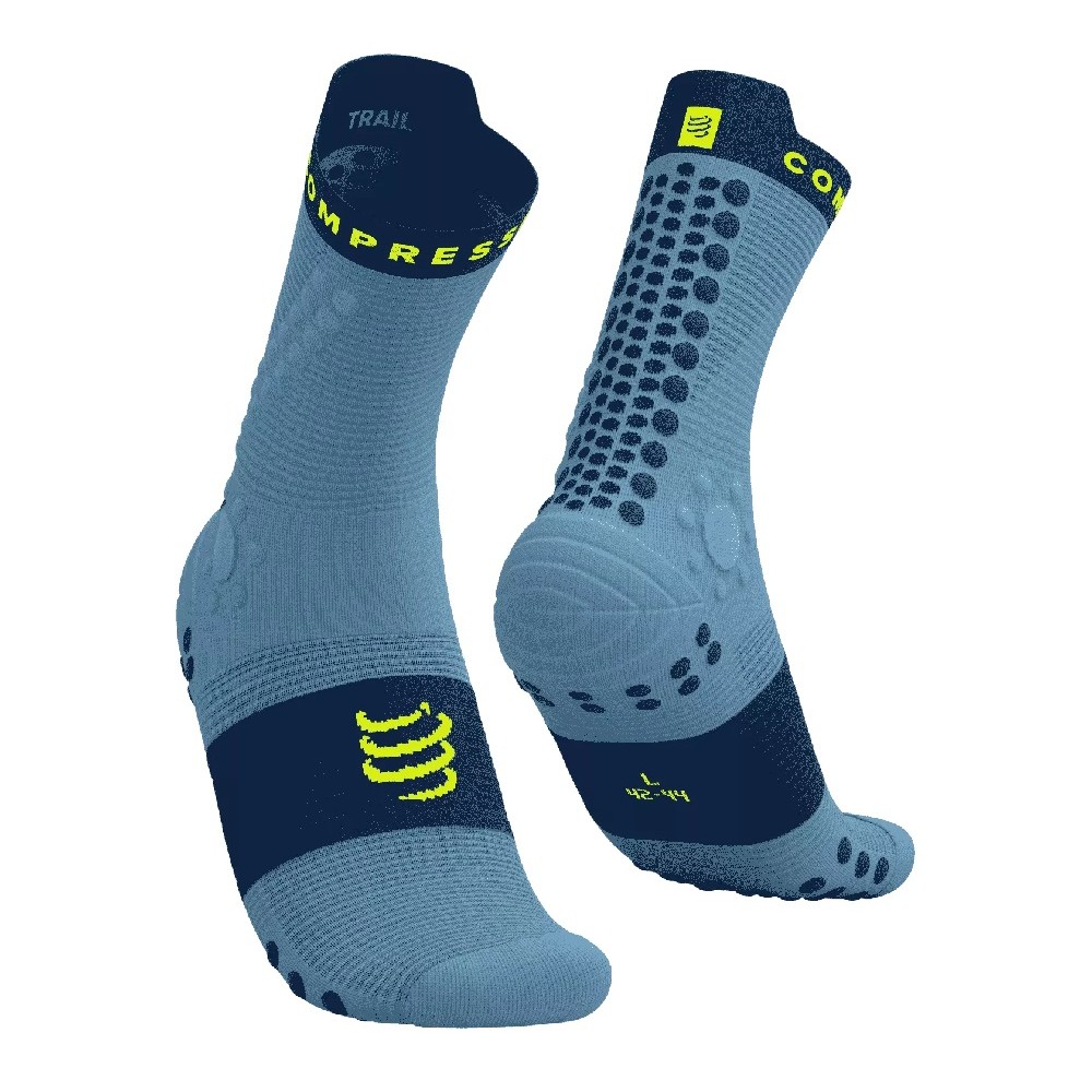PRO RACING SOCKS V4.0 TRAIL - DENIM / POSEIDON T2 / 39-41
