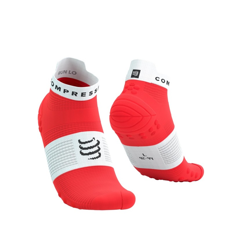 PRO RACING SOCKS V4.0 RUN LOW - FLUO RED T4 / 45-48