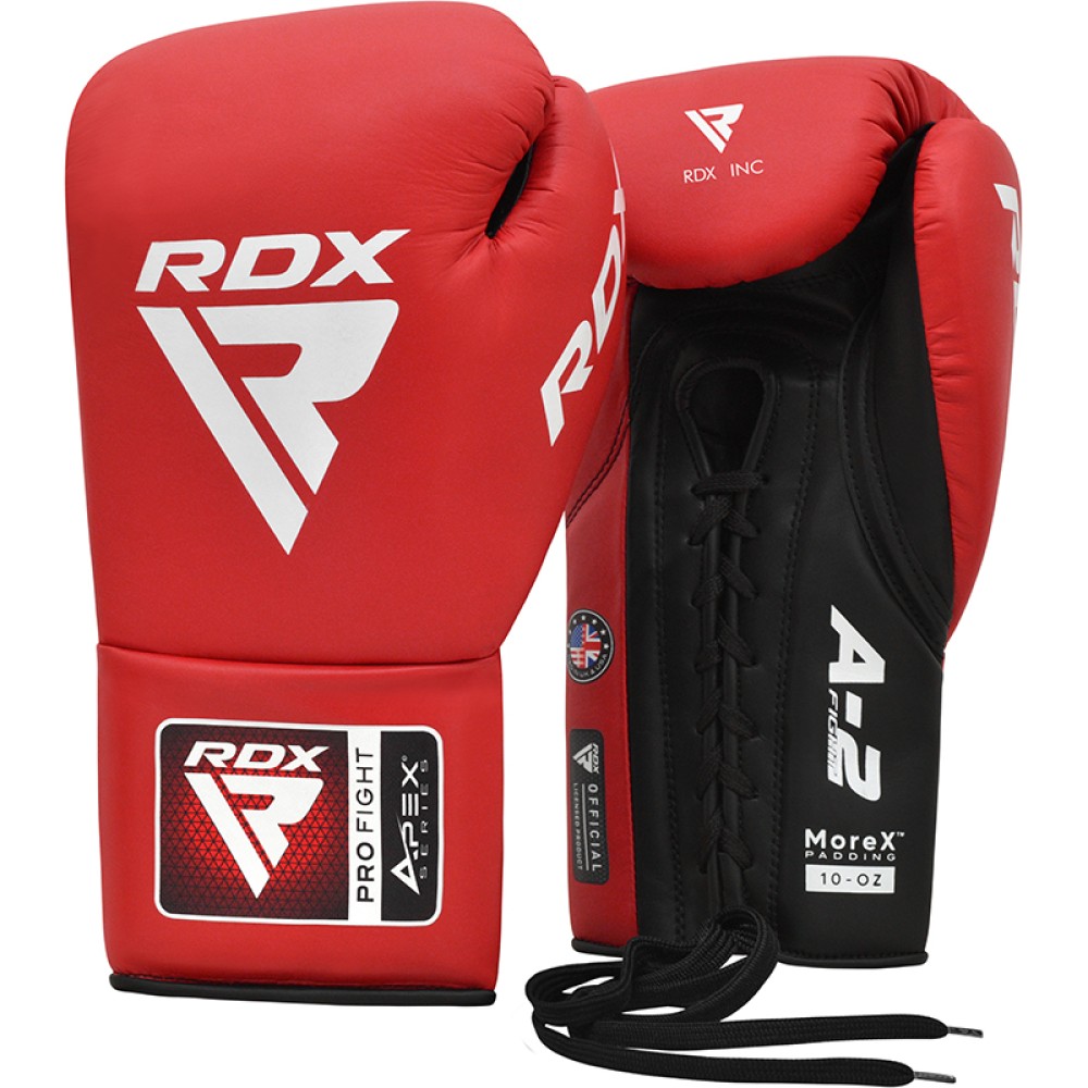 RDX APEX Competition/Fight Lace Up Boxing Gloves 10oz