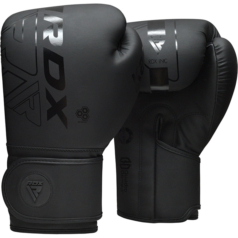 BOXING GLOVES F6 MATTE BLACK-14OZ