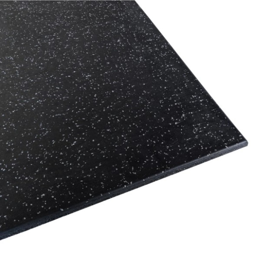 Super floor mat 1000*1000*15mm black with grey dots