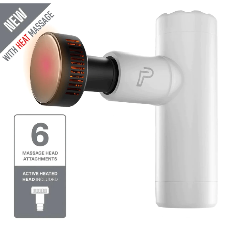 IGNITE MINI MASSAGE GUN WITH HEAT (WHITE)