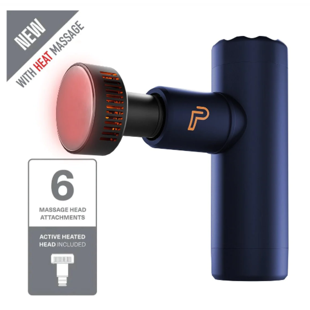 IGNITE MINI MASSAGE GUN WITH HEAT (BLUE)