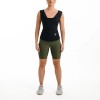 SWEAT WOMEN'S SHORTS W1 ARMY GREEN-M
