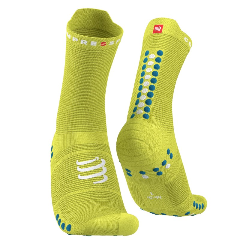 PRO RACING SOCKS V4.0 RUN HIGH PRIMEROSE FJORD BLUE 35-38