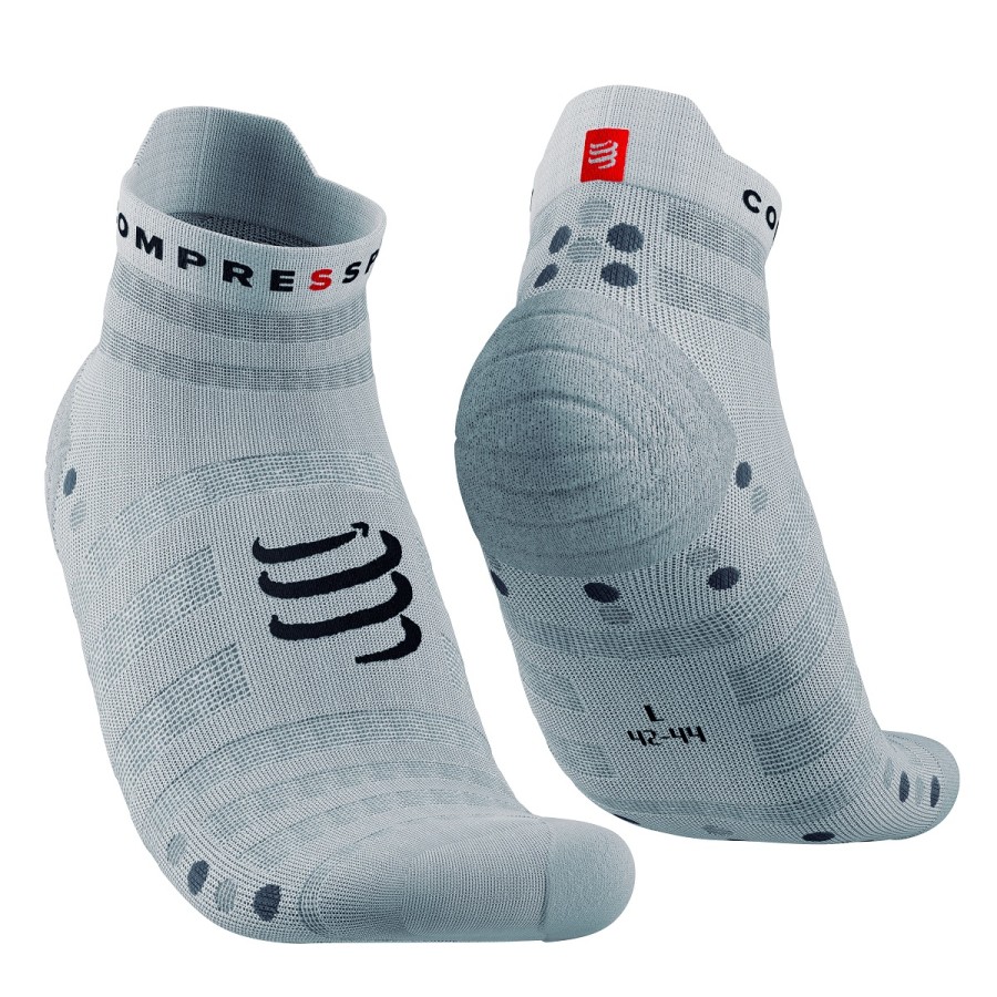PRO RACING SOCKS V4.0 ULTRALIGHT LOW WHITE ALLOY 39-41