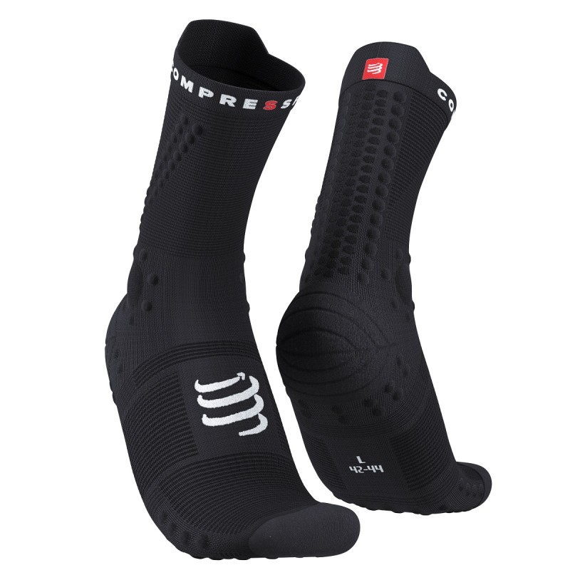 PRO RACING SOCKS V4.0 TRAIL BLACK 42-44