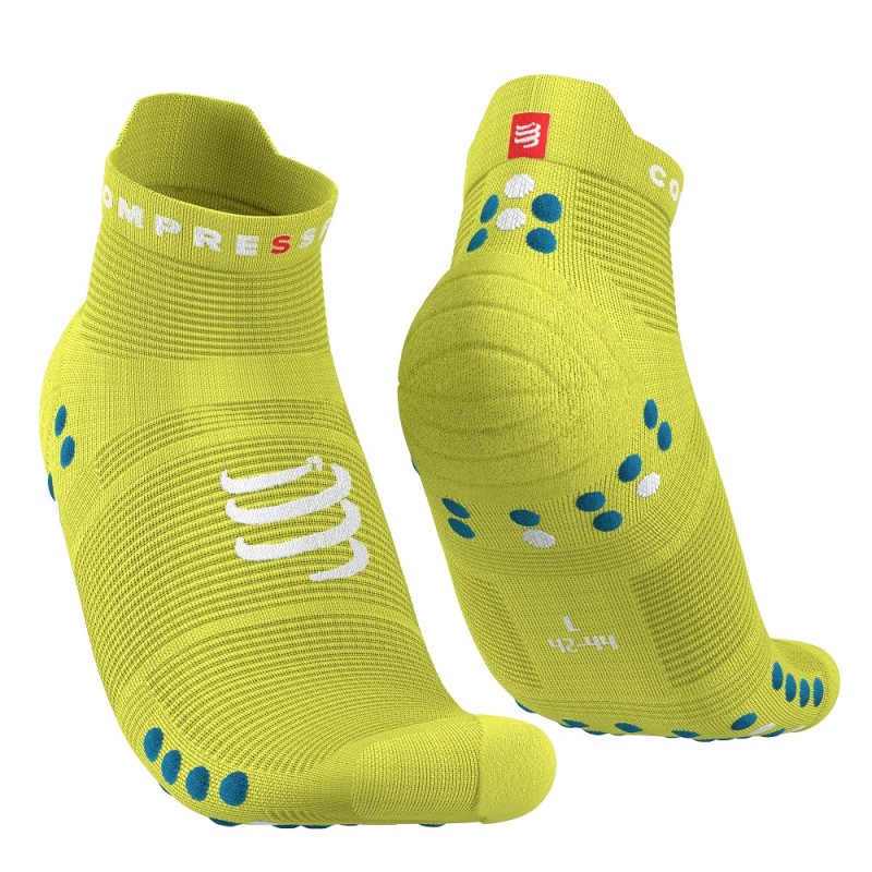 PRO RACING SOCKS V4.0 RUN LOW PRIMEROSE FJORD BLUE 45-48