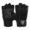 GYM WEIGHT LIFTING GLOVES W1 HALF BLACK-XL