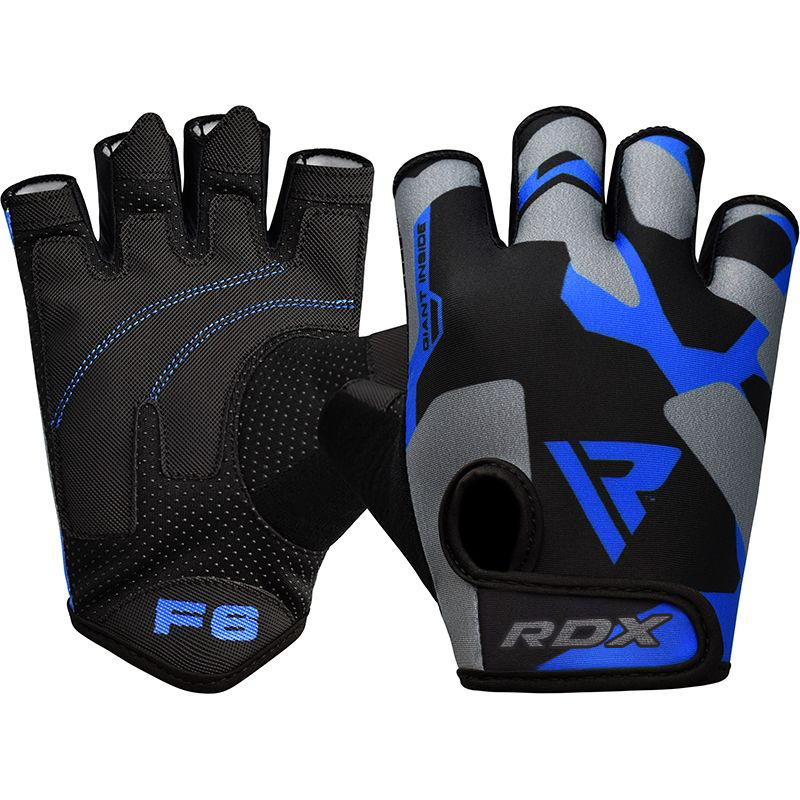 GYM GLOVES SUMBLIMATION F6 BLUE-XL