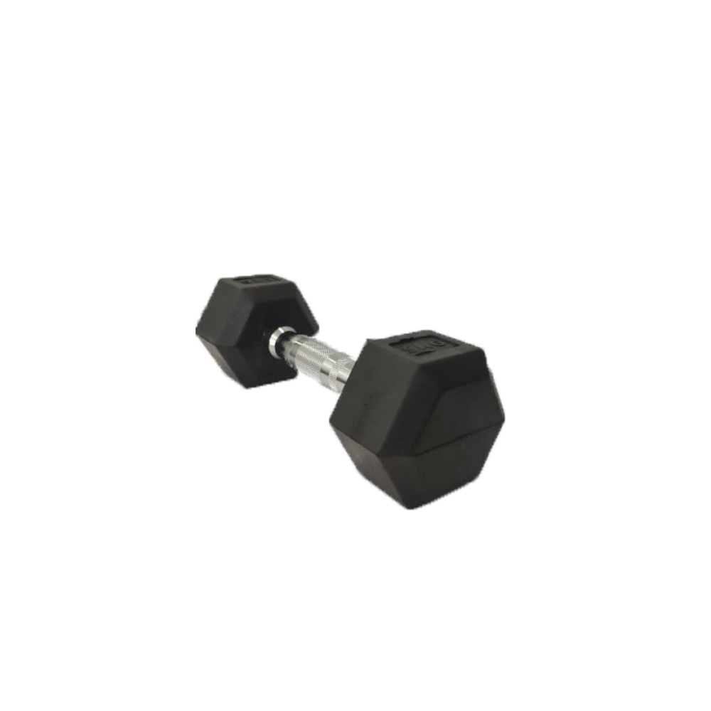 Hexagonal Rubber Dumbbell 2.5kg set Pro-Fit