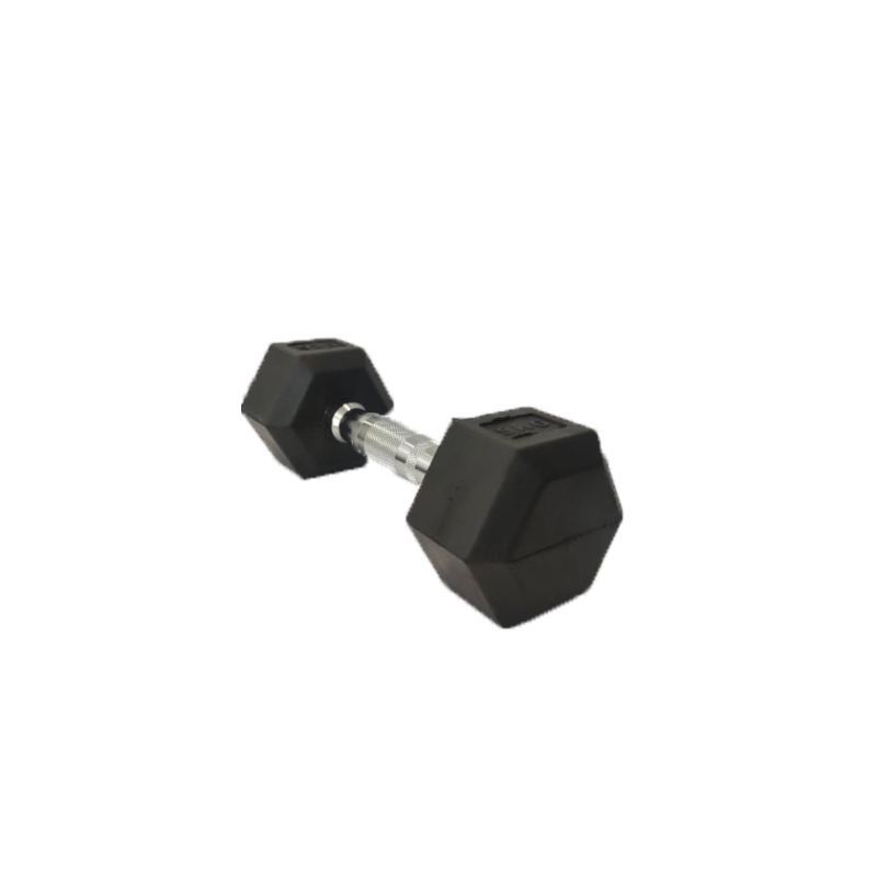Hexagonal Rubber Dumbbell 20kg Pro-Fit