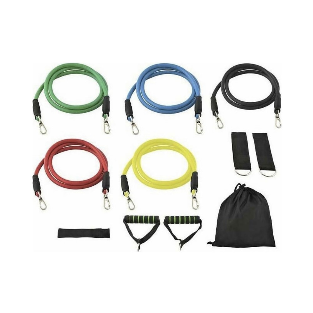 Resistance band set (περιλαμβάνει 5 λάστιχα με αντιστάσεις)
