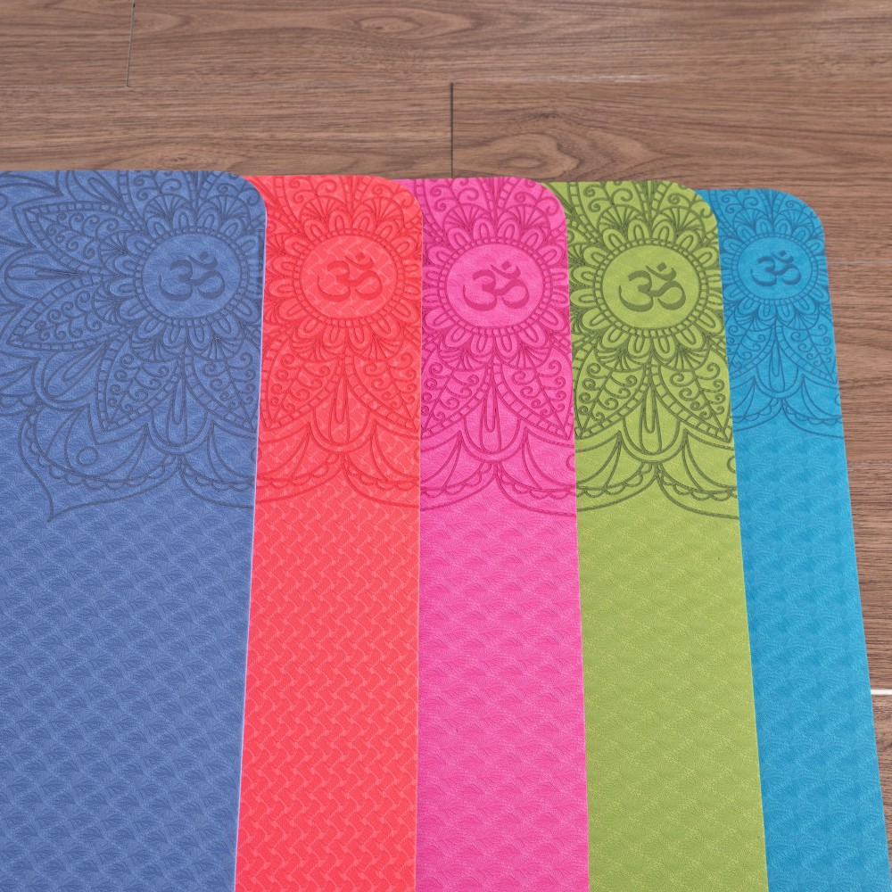 TWO-TONE T.P.E. YOGA MAT DARK BLUE