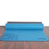 TWO-TONE T.P.E. YOGA MAT MARINE WATER