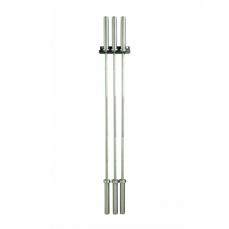Vertical wall support for 3 Olympic bars