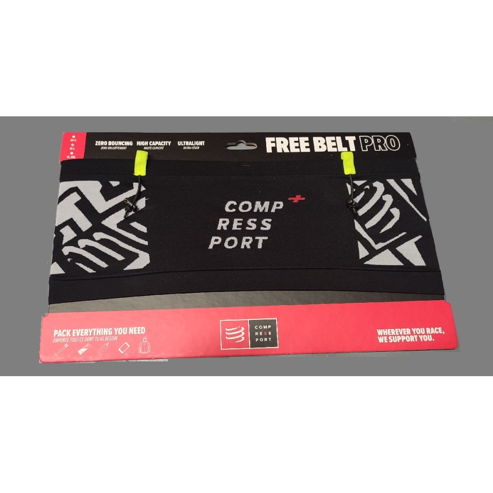 COMPRESSPORT FREE BELT PRO (BLACK WHITE LIME) XL/XLL