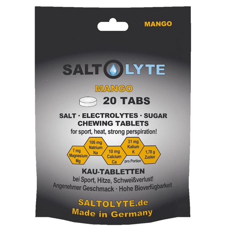 SALTOLYTE 20 TABS Salt & Electrolytes Chewing Tablets - ΜΑΝΓΚΟ