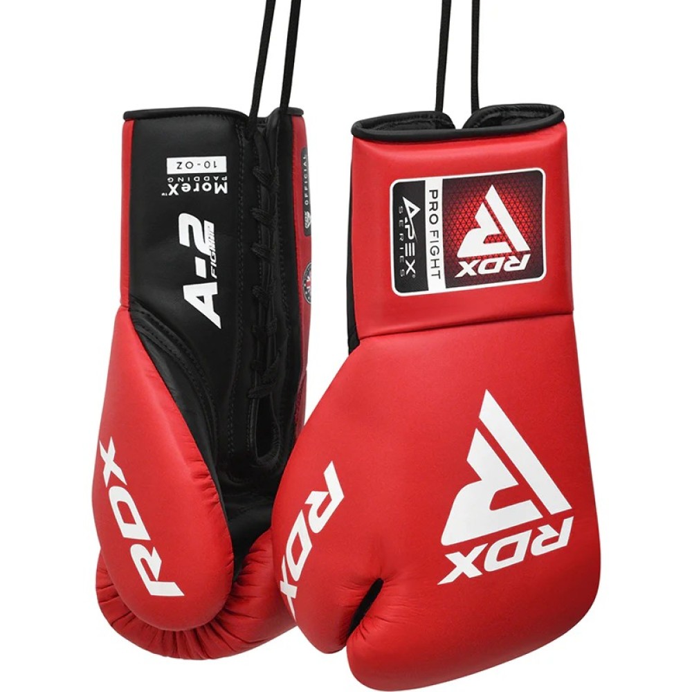 RDX APEX Competition/Fight Lace Up Boxing Gloves 10oz