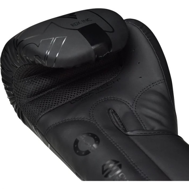 BOXING GLOVES F6 MATTE BLACK-14OZ