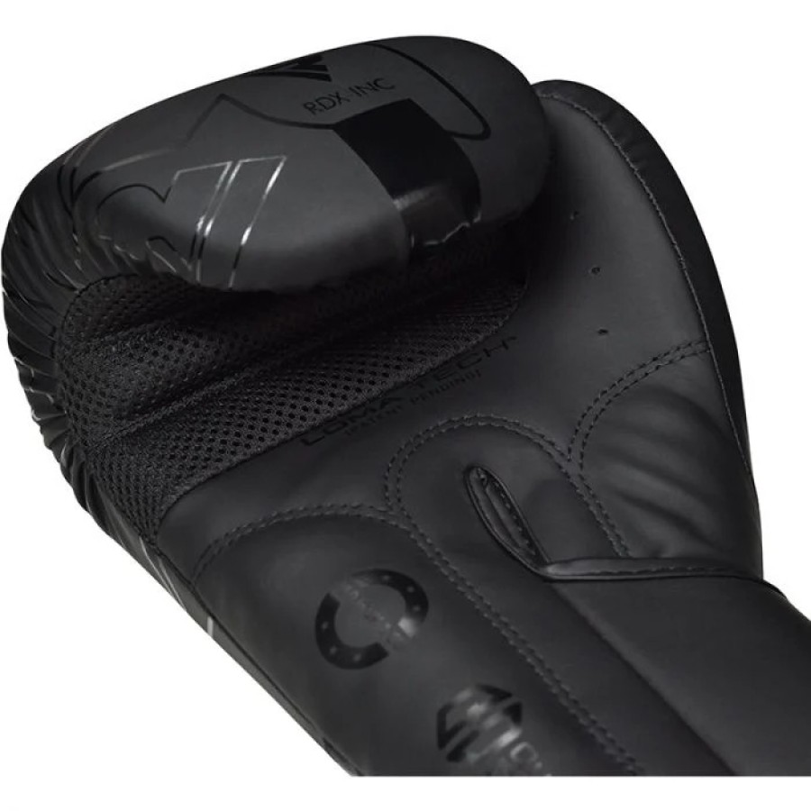 BOXING GLOVES F6 MATTE BLACK-14OZ