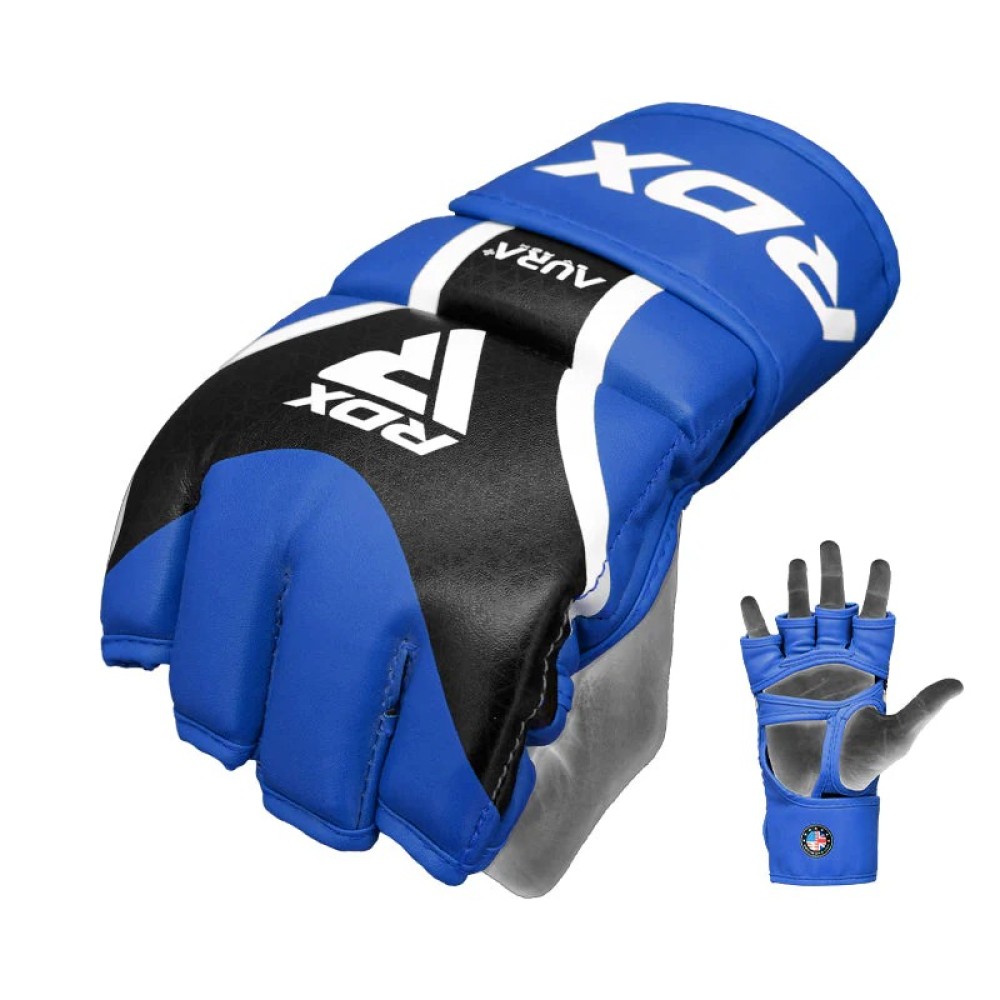 GRAPPLING GLOVES AURA PLUS T-17 BLUE/BLACK -L