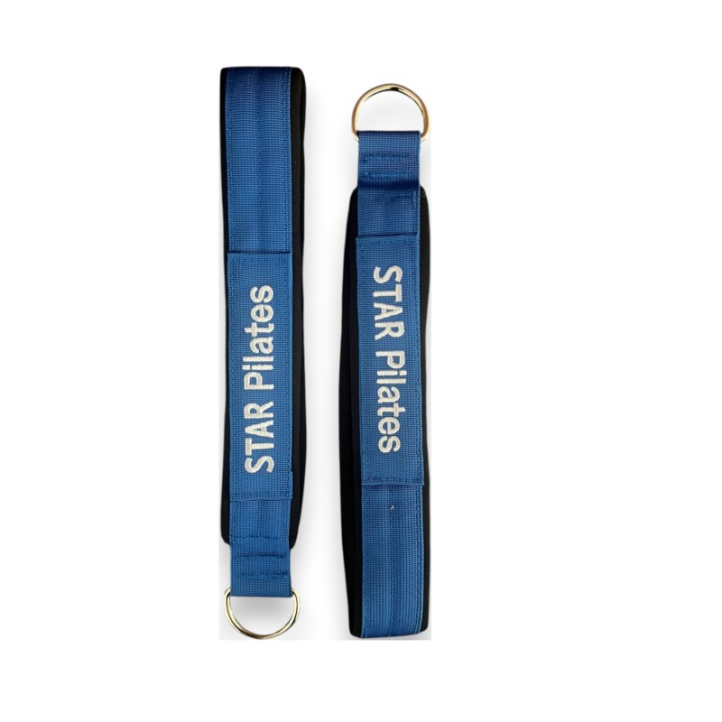 Μονή Λαβή "Star pilates" velvet μπλε ρουα