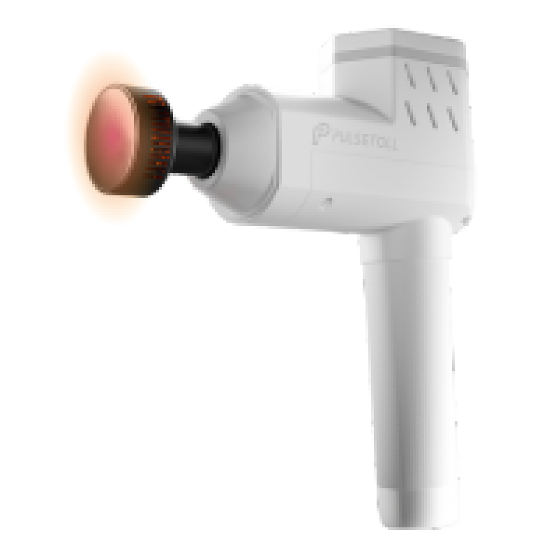 IGNITE PRO MASSAGE GUN WITH HEAT (WHITE/GREY)