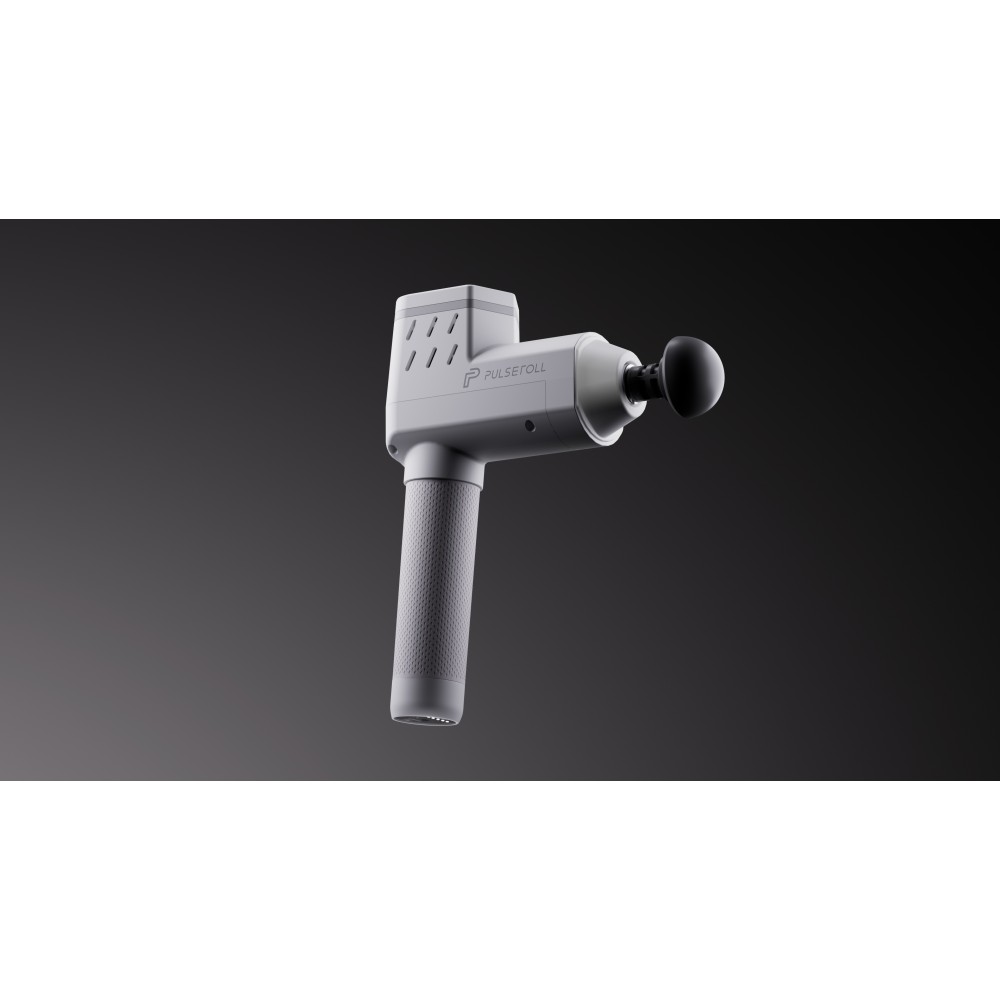 IGNITE PRO MASSAGE GUN WITH HEAT (WHITE/GREY)