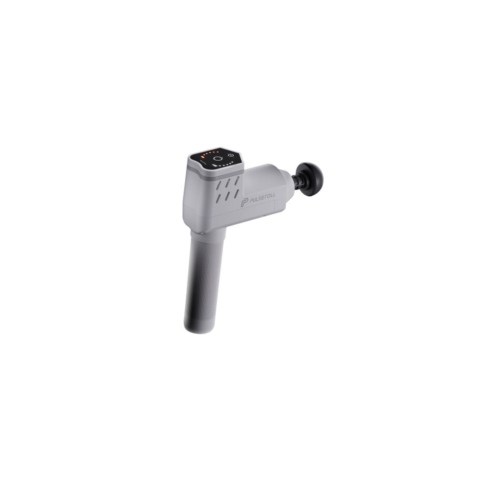 IGNITE PRO MASSAGE GUN WITH HEAT (WHITE/GREY)