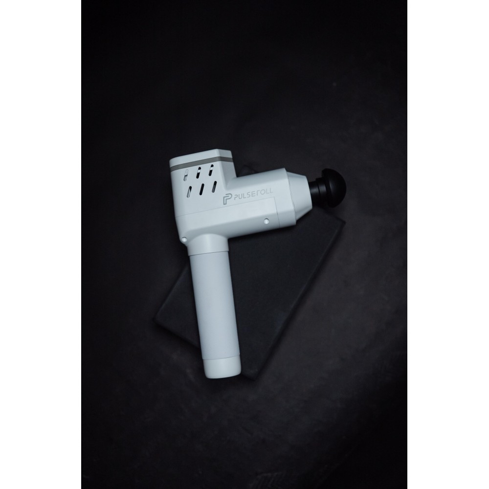 IGNITE PRO MASSAGE GUN WITH HEAT (WHITE/GREY)