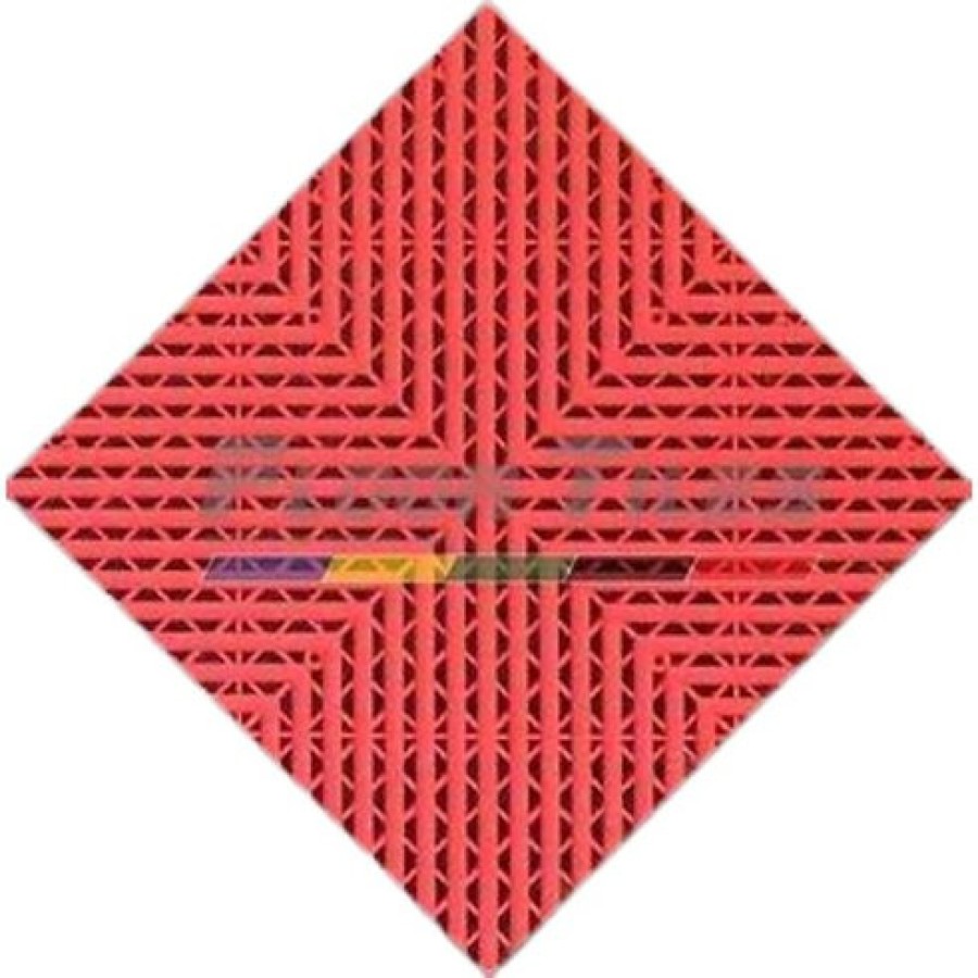 Επαγγελματικό Πλαστικό PVC πλακάκι κόκκινο Floortiles IFS