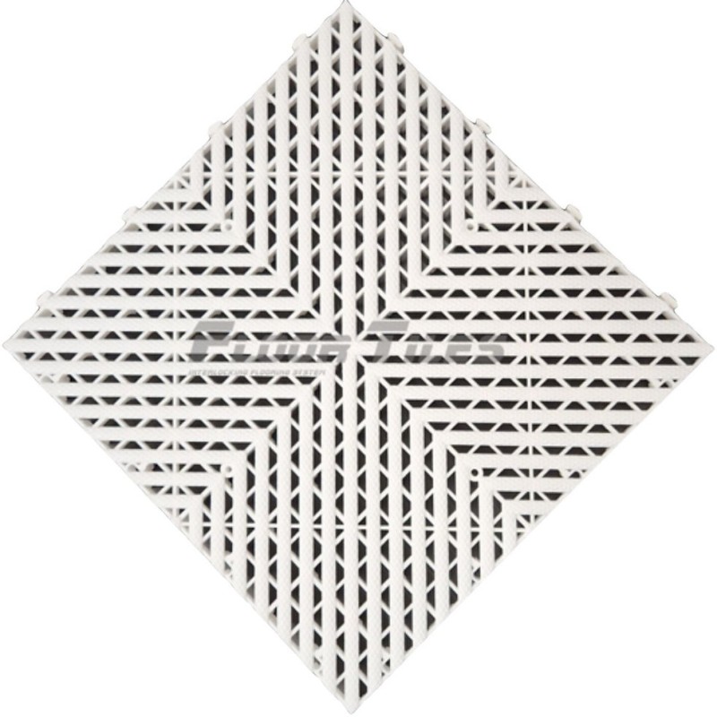 Πλαστικό PVC πλακάκι λευκό Floortiles IFS